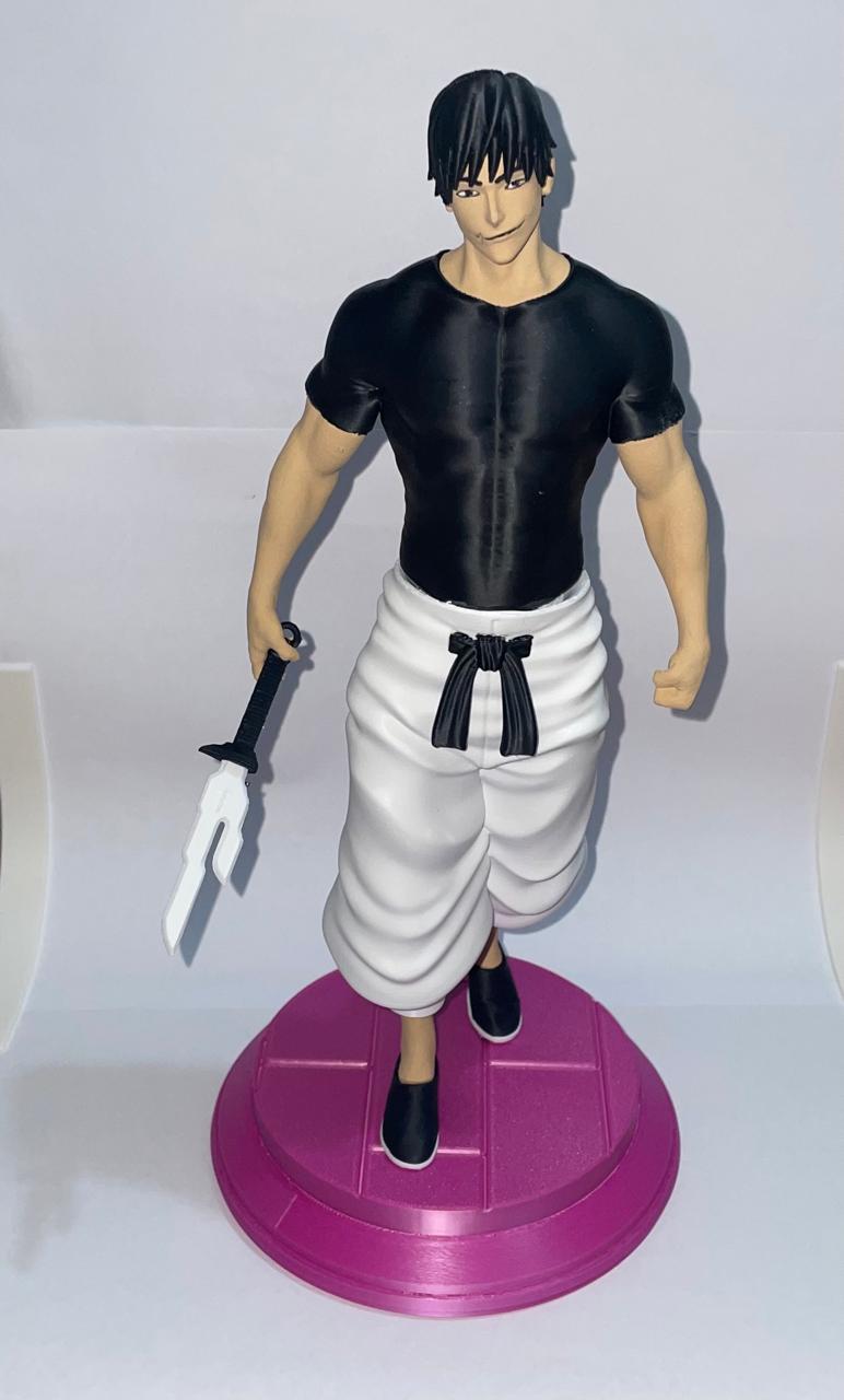 Toji Fushiguro (Jujutsu Kaisen) — 29 cm — Detalhes da pintura e acabamento