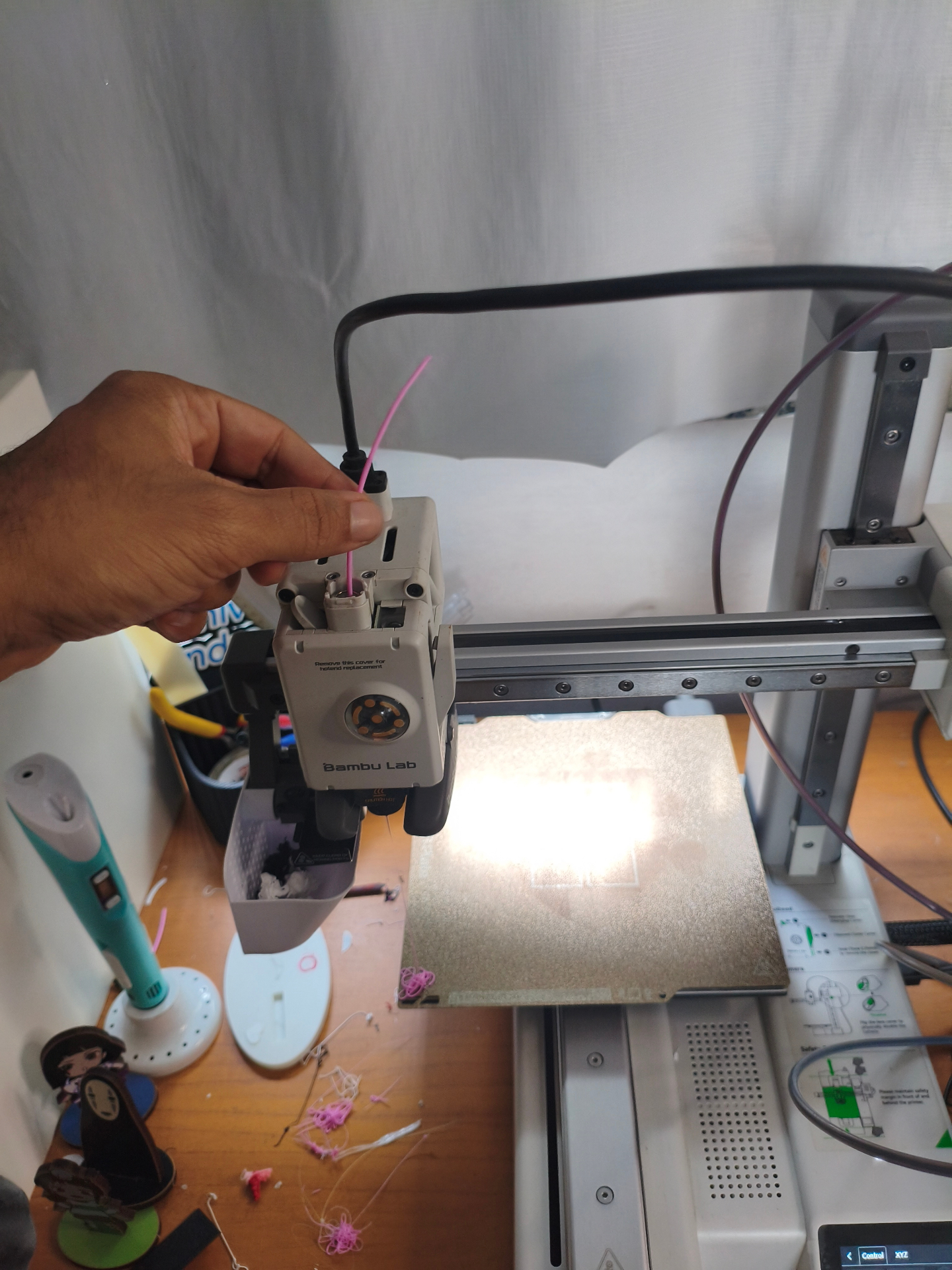 Conserto da Bambu A1 Mini em andamento