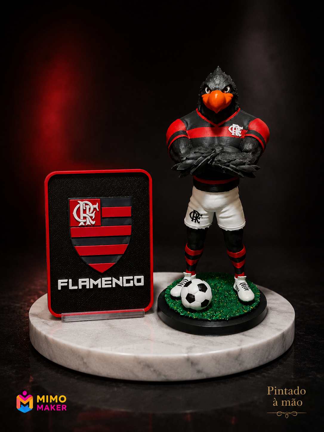 Urubu Rubro-Negro — Pose Icônica + Placa Personalizada — Capa · Pose icônica + placa