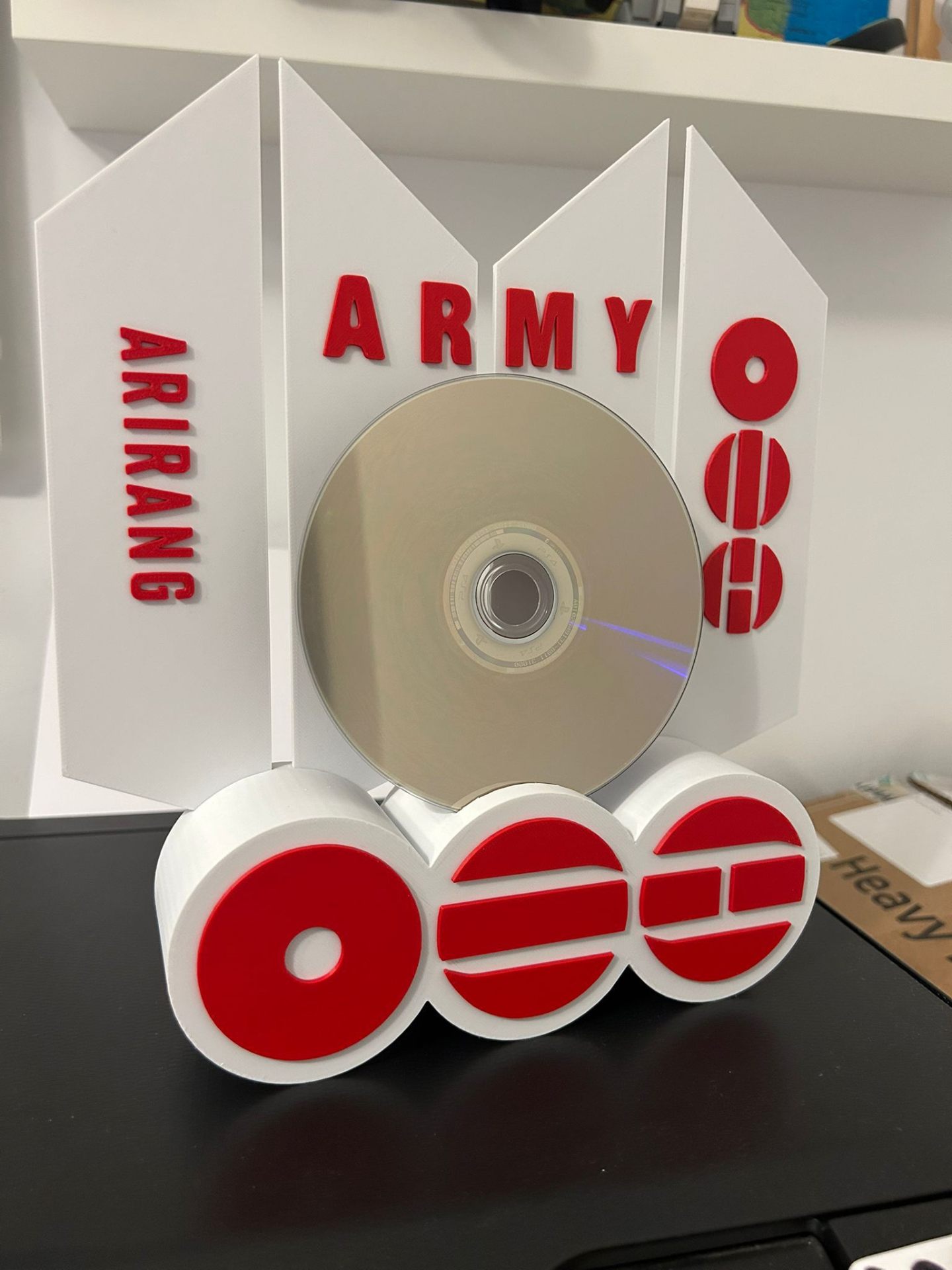 Suporte para CD — BTS ARMY 💜 — Logo BTS com CD em destaque