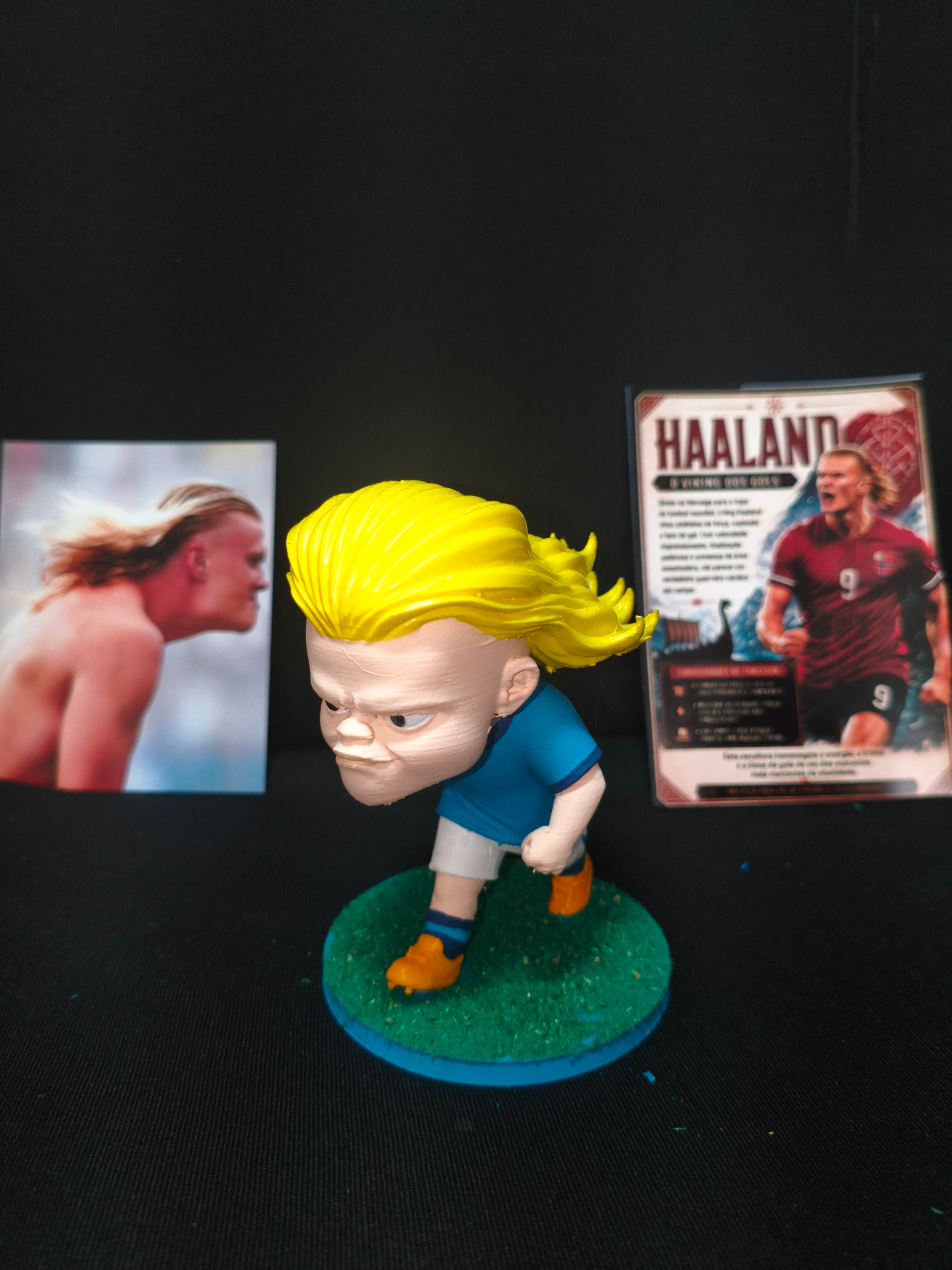Haaland — Perfil · Cabelo em movimento