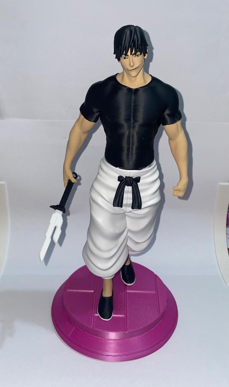 Toji Fushiguro (Jujutsu Kaisen) — 29 cm — Pose com a Inverted Spear of Heaven