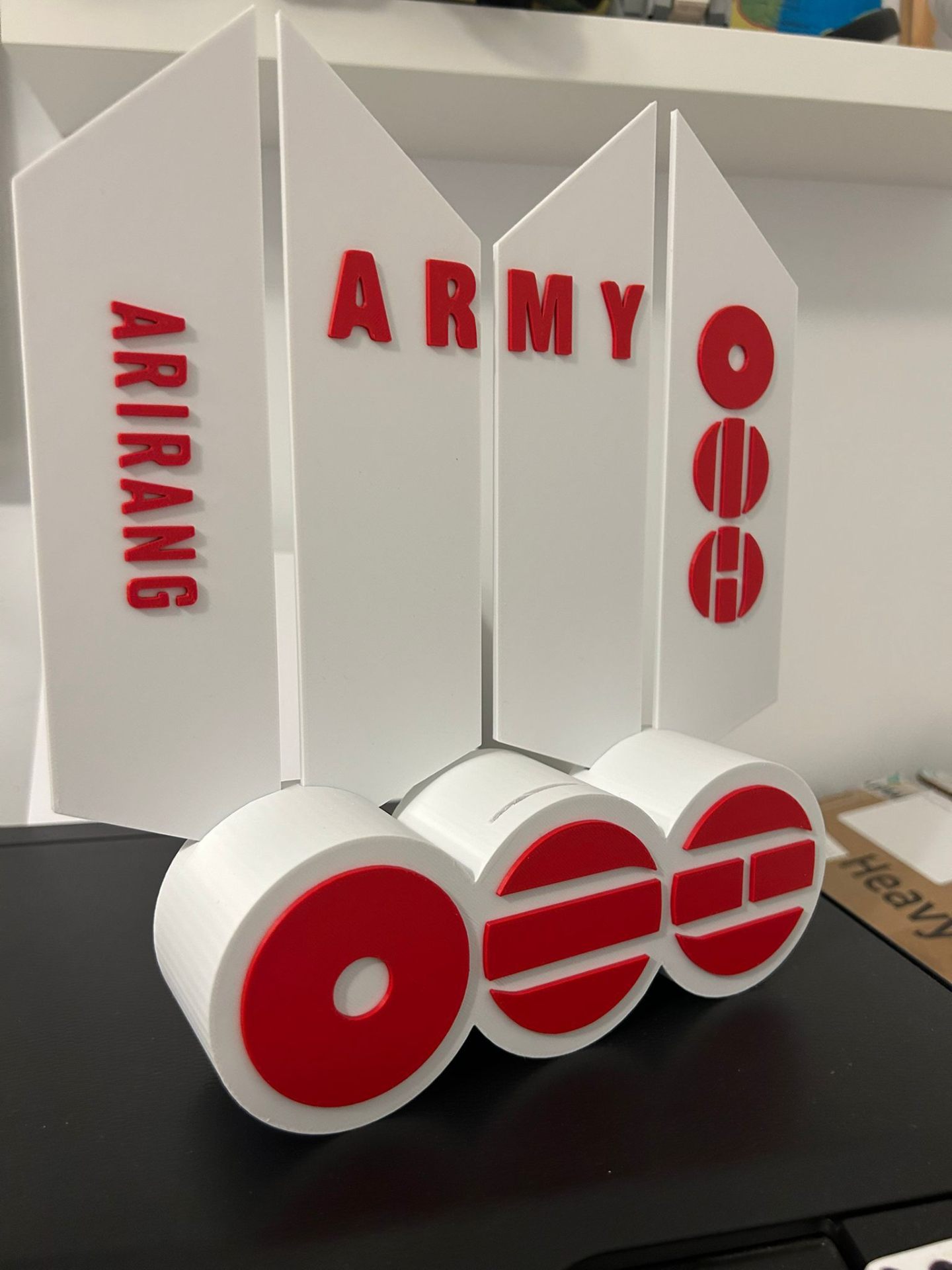 Suporte para CD — BTS ARMY 💜 — Detalhe ARMY na base