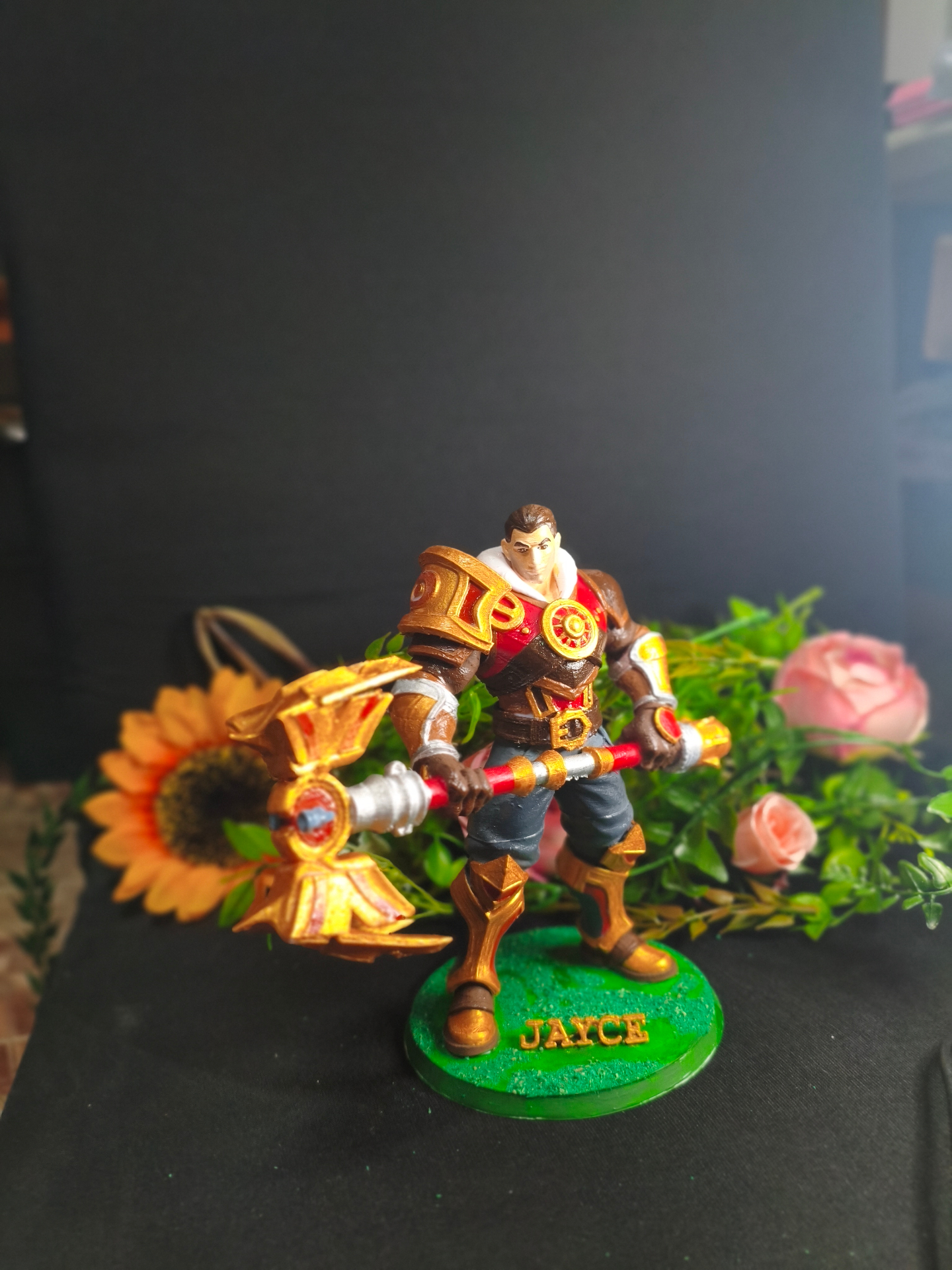 Jayce (League of Legends / Arcane) — Finalizado — Pose épica com Mercury Hammer