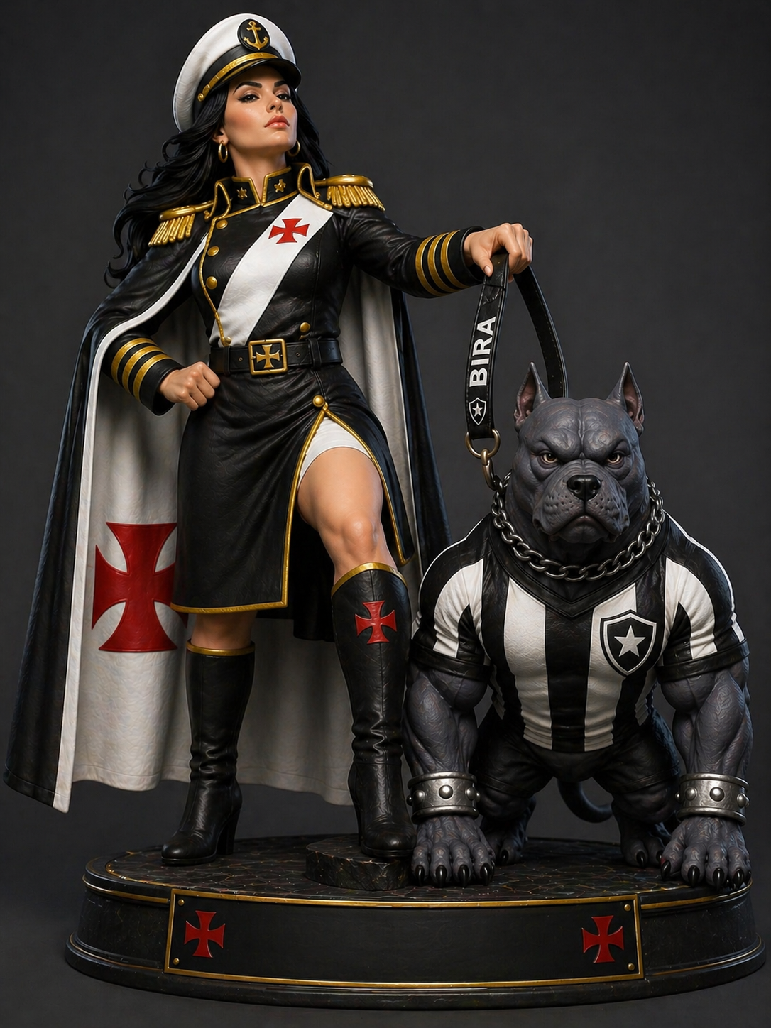 Almirante do Vasco — Coleção Cruzmaltina — Almirante segurando o Bira